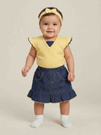 BRIA - 100% Combed Cotton Top & Denim Skirt Set for Infants & Toddlers