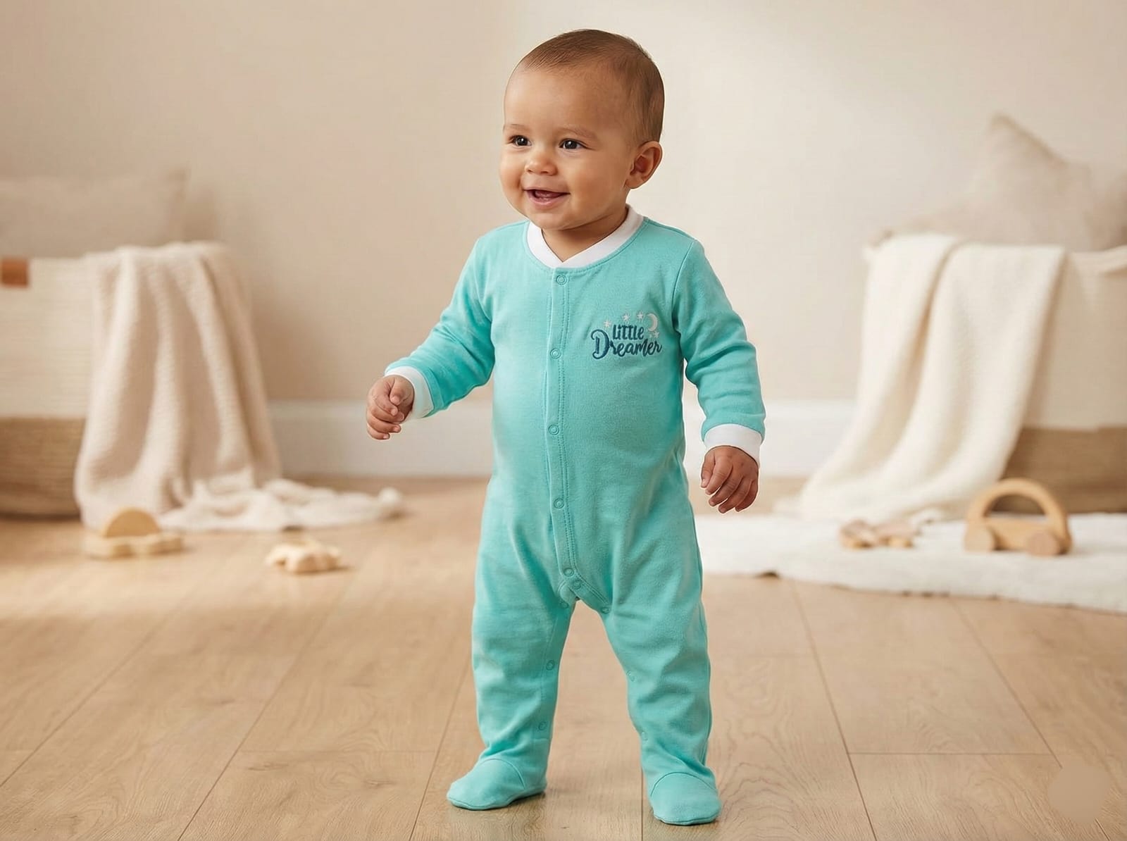 Baby Unisex Romper 100% Cotton - Soft One-Piece Bodysuit with Snap Buttons for Infants & Toddlers