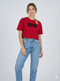 Women's Crew Neck Crop Top - Regular Fit Short Sleeve Polyester Top
