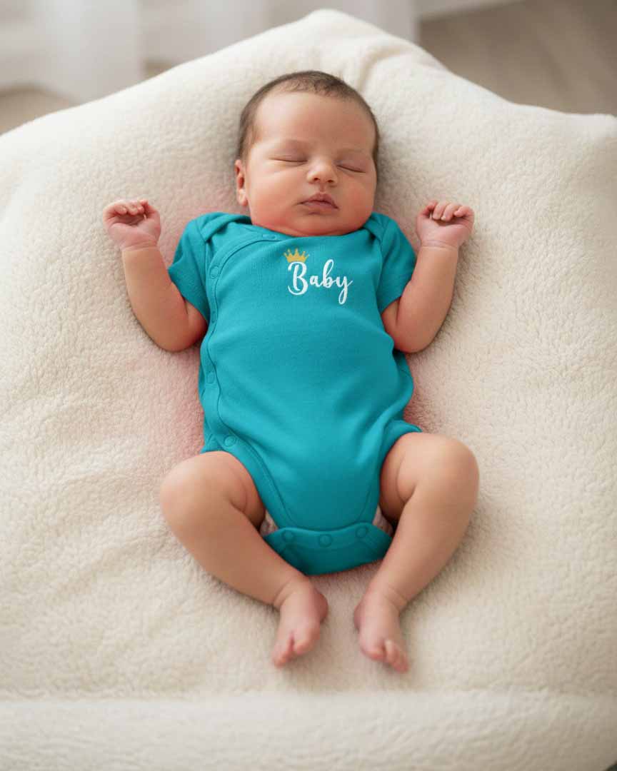 SIA Baby Bodysuit - 100% Combed Cotton Romper with Snap Buttons - Soft Infant Onesie for Boys & Girls - Newborn to Toddler