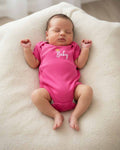 SIA Baby Bodysuit - 100% Combed Cotton Romper with Snap Buttons - Soft Infant Onesie for Boys & Girls - Newborn to Toddler