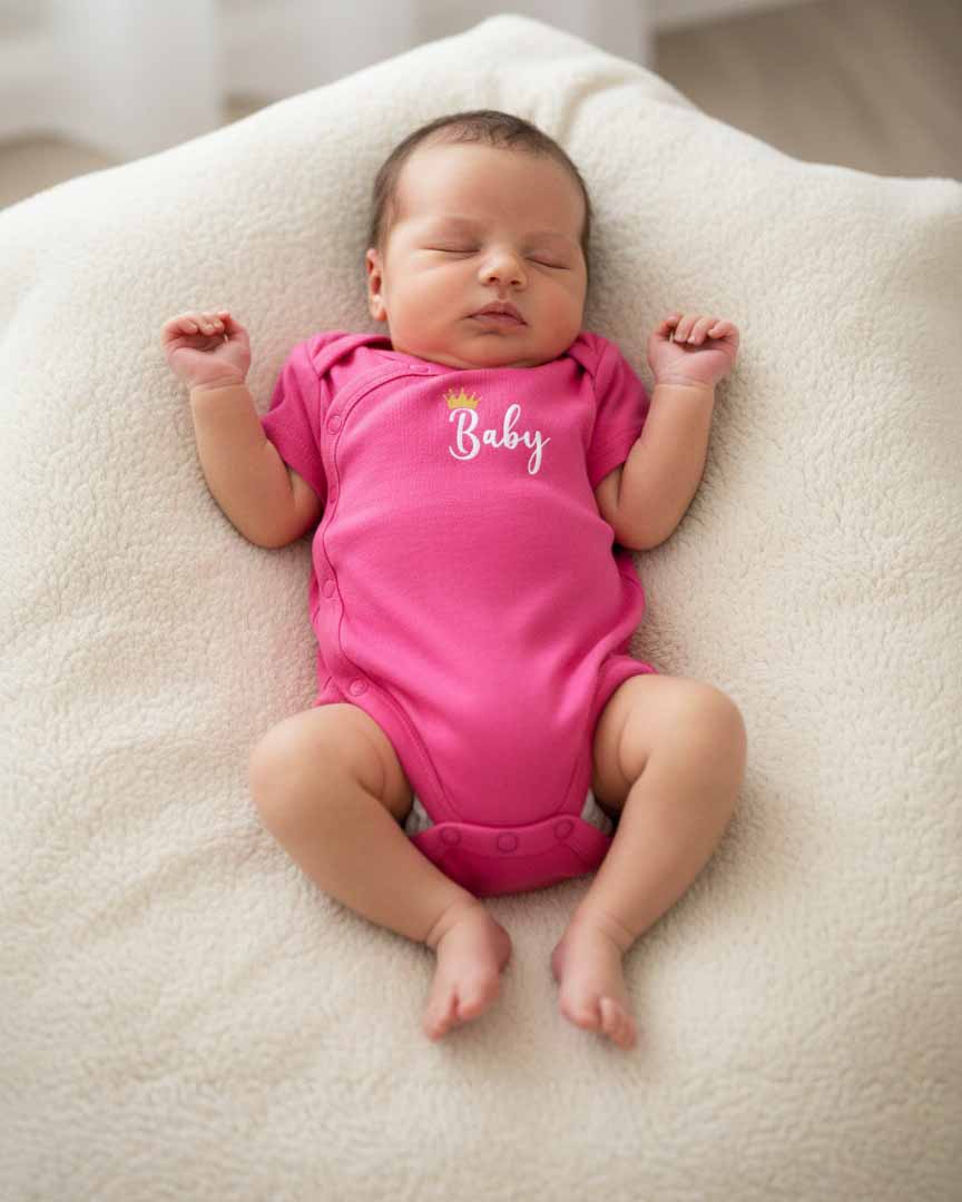 SIA Baby Bodysuit - 100% Combed Cotton Romper with Snap Buttons - Soft Infant Onesie for Boys & Girls - Newborn to Toddler