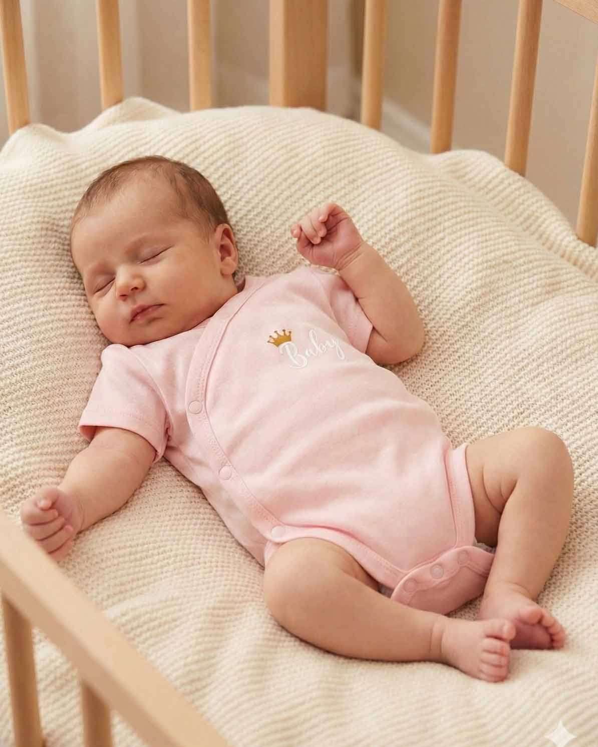 SIA Baby Bodysuit - 100% Combed Cotton Romper with Snap Buttons - Soft Infant Onesie for Boys & Girls - Newborn to Toddler