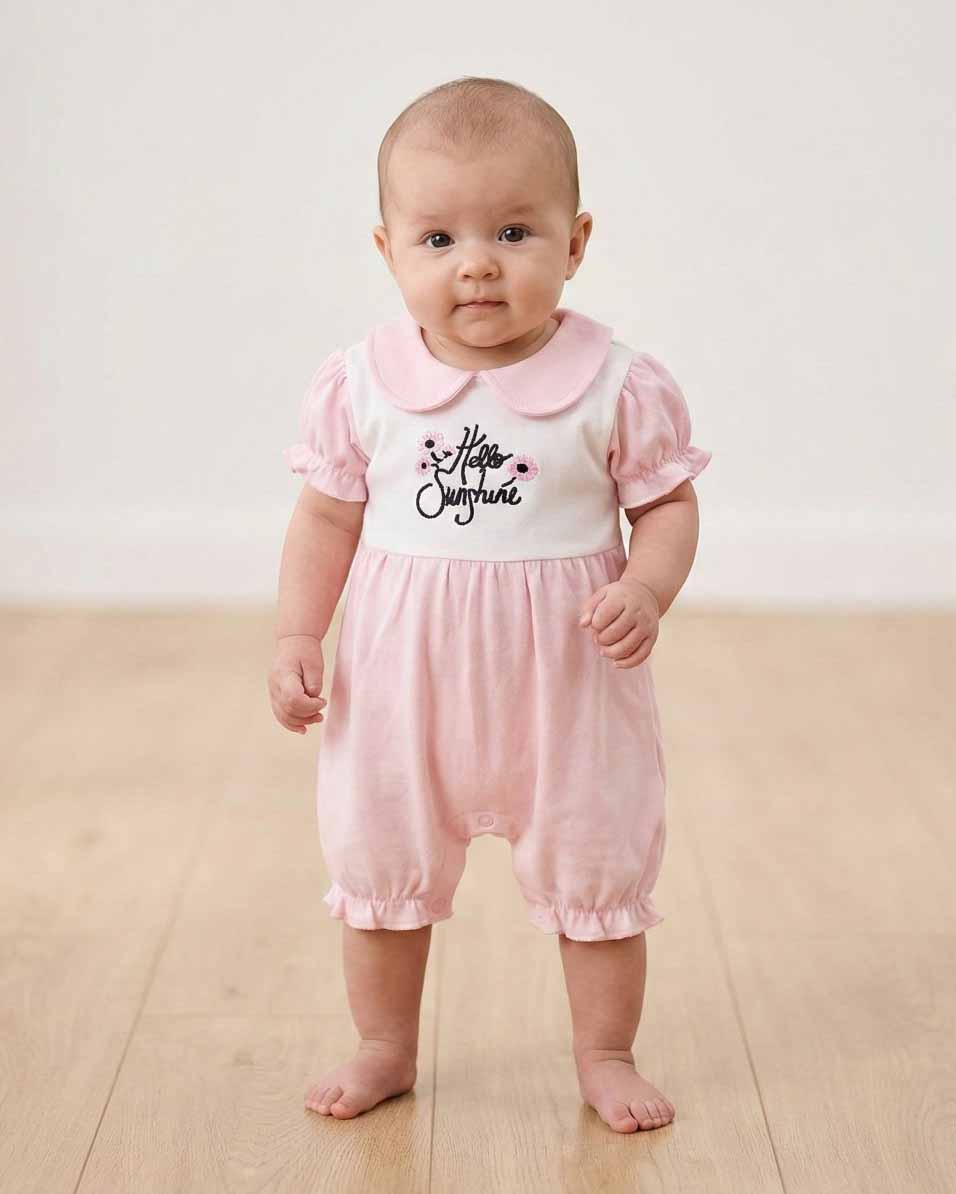 ROMI-Baby Girls Rompers 100%COTTON FABRIC