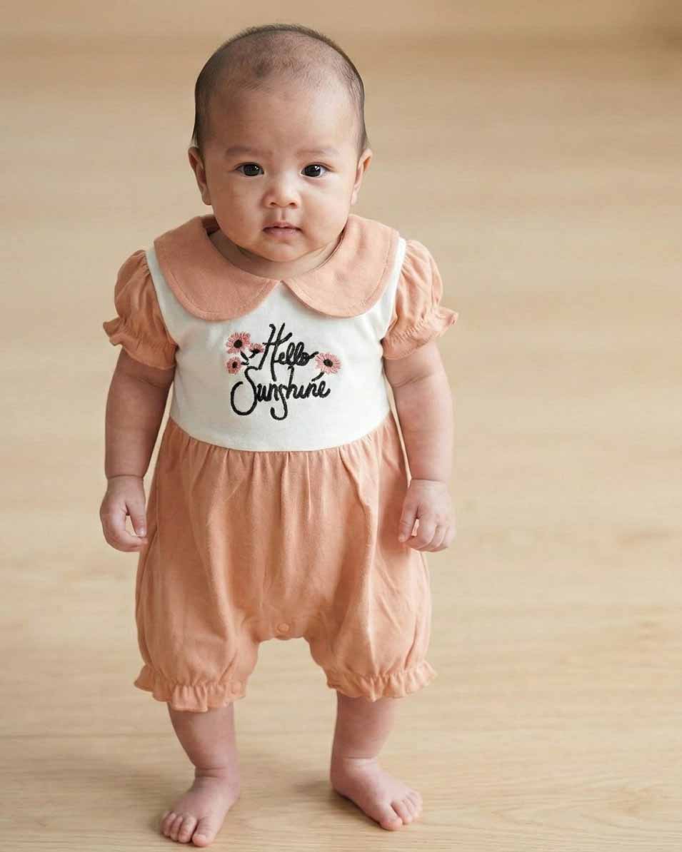 ROMI-Baby Girls Rompers 100%COTTON FABRIC