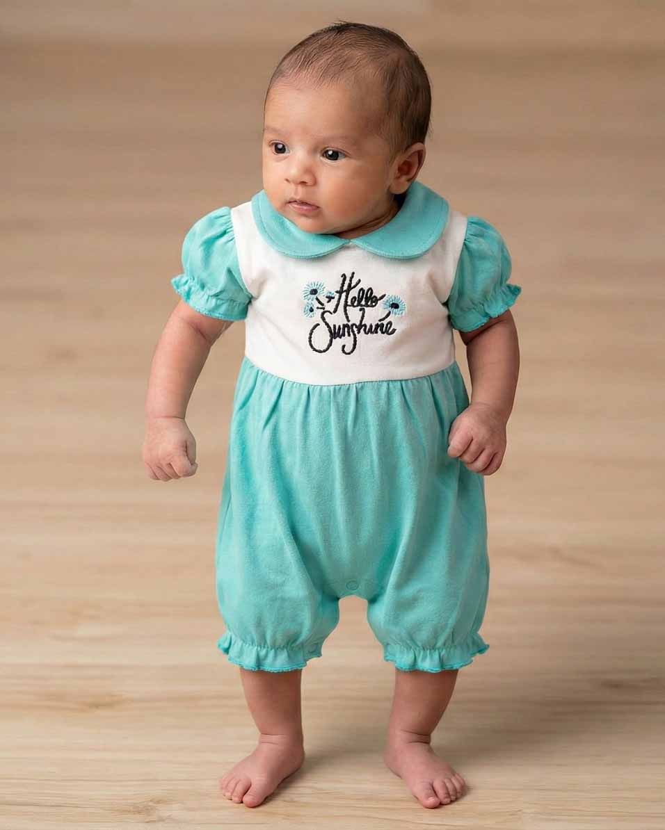 ROMI-Baby Girls Rompers 100%COTTON FABRIC