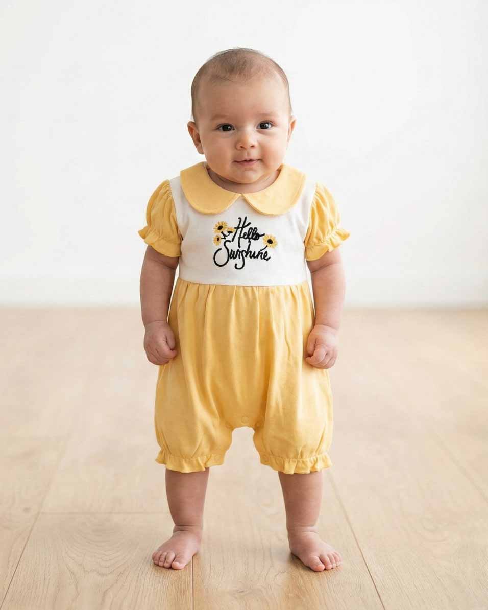 ROMI-Baby Girls Rompers 100%COTTON FABRIC