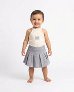 JULI- Outfit Set with Sleeveless Tank Top and Skort ,100% COTTON FABRIC